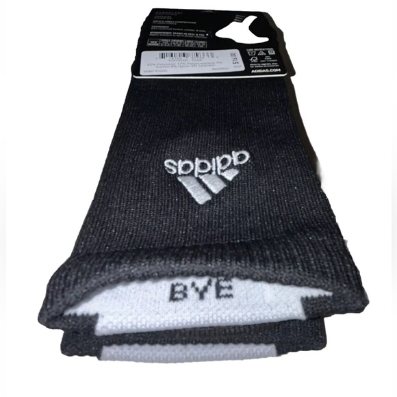 Adidas Creator 365 Basketball Crew Socks 1 Pair Men 12-16 Black w White Logo NEW - Picture 10 of 11
